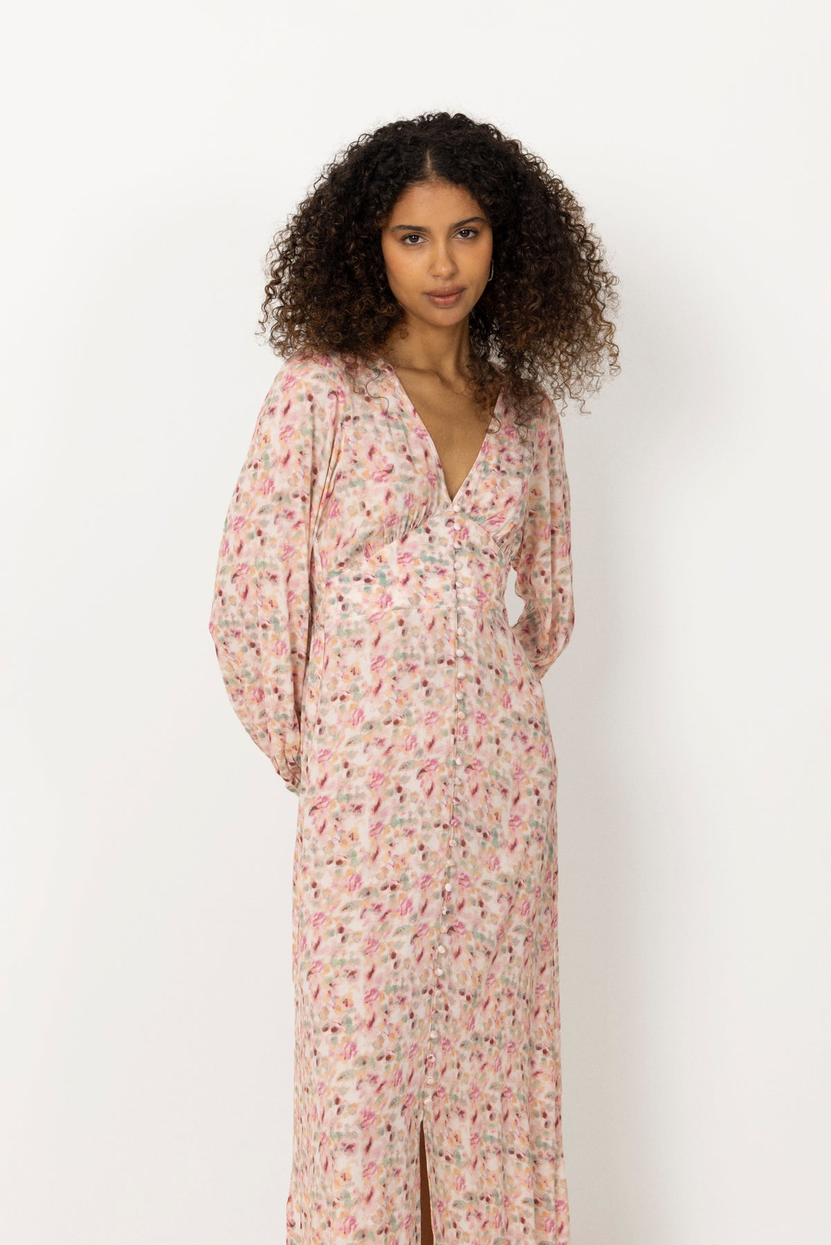 Lilith Maxi Dress - Cinthia Pink Print