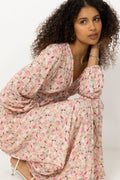 Lilith Maxi Dress - Cinthia Pink Print