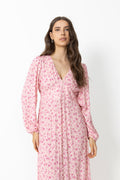 Lilith Maxi Dress - Cheryl Pink Print