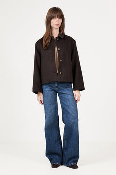 Hamra Wool Jacket - Chocolate Brown