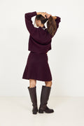 Gisa Knit Skirt - Wine