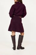 Gisa Knit Skirt - Wine
