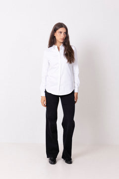 Romie Ls Fitted Shirt - White