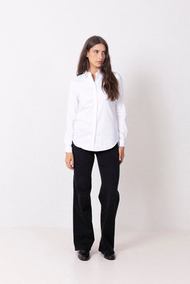 Romie Ls Fitted Shirt - White