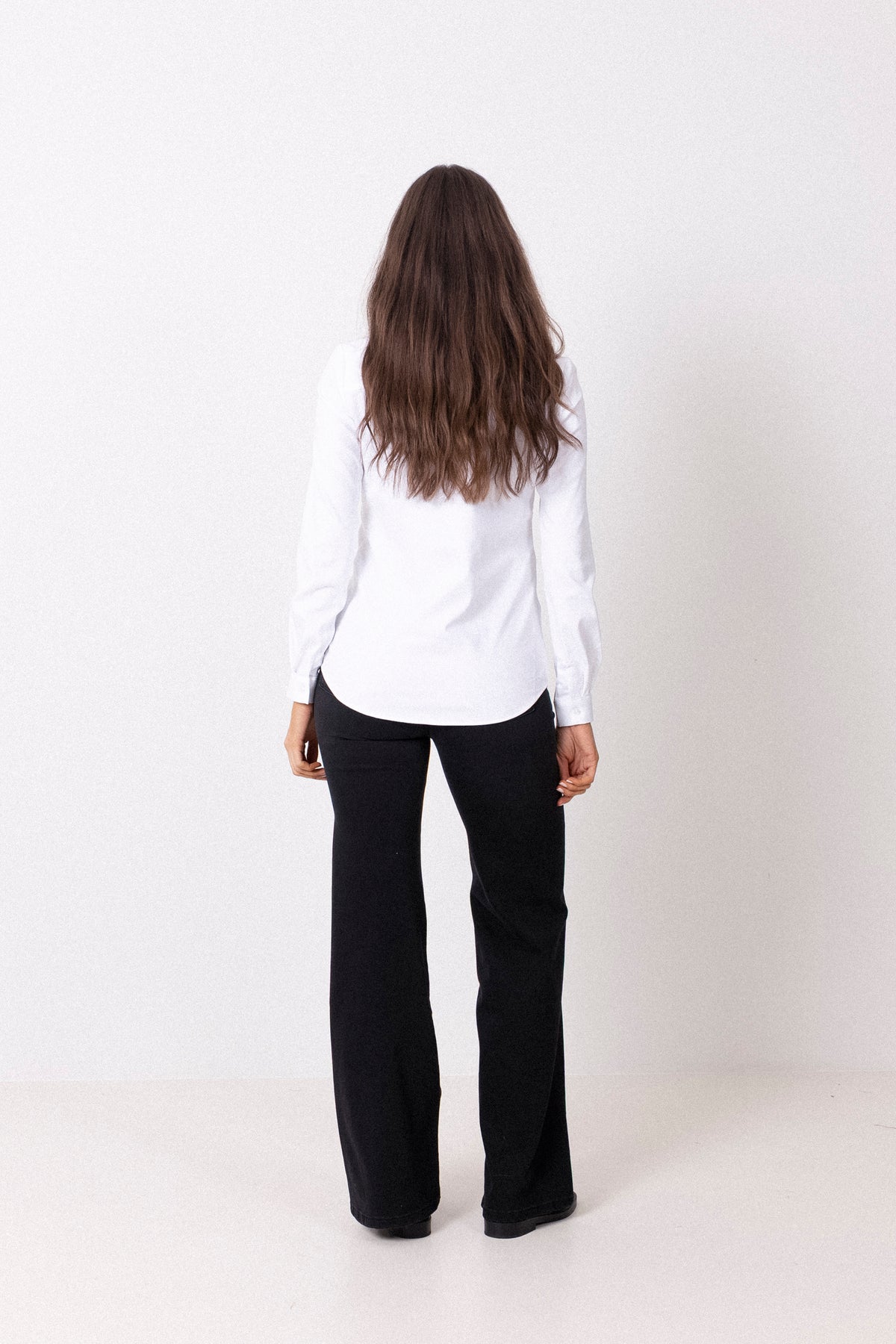 Romie Ls Fitted Shirt - White