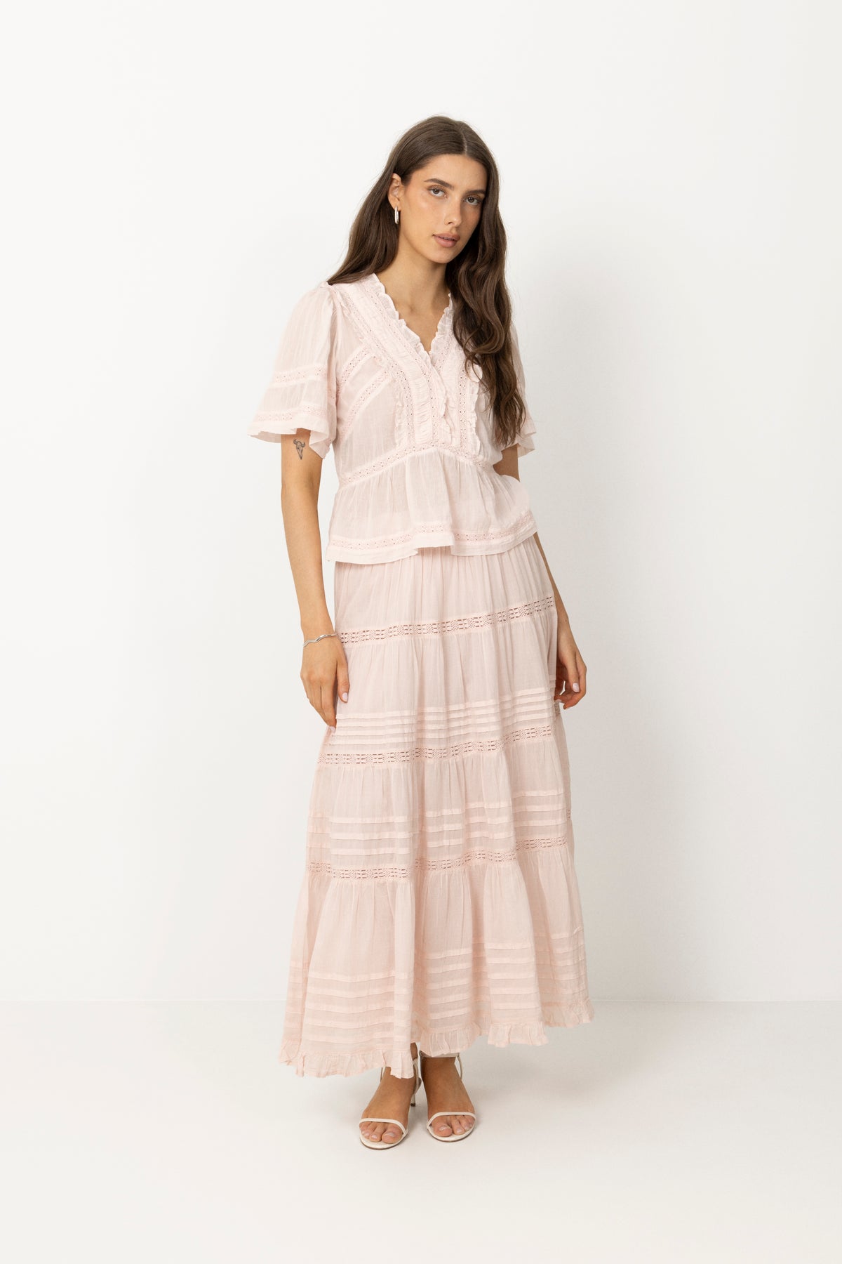 Felicia S Voile Skirt - Light Pink