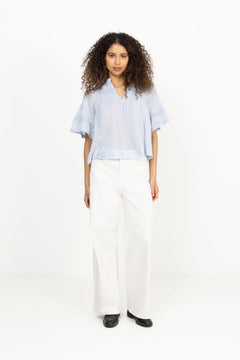 Siama S Voile Blouse - Light Blue