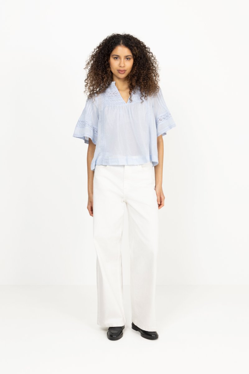 Siama S Voile Blouse - Light Blue