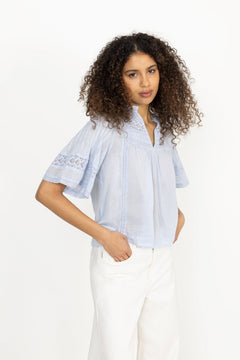 Siama S Voile Blouse - Light Blue