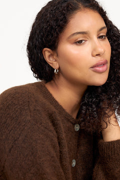 Hedvig - Classic Wide Hoop Earrings Stainless Steel - Silver