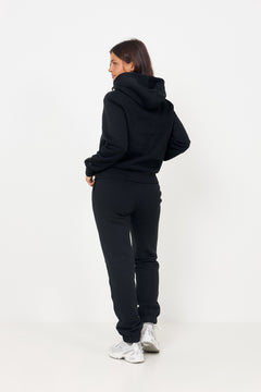 W Regular Hoodie - Black