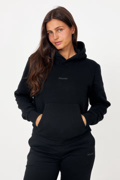 W Regular Hoodie - Black