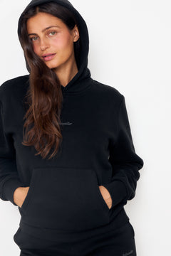 W Regular Hoodie - Black