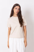 Essential Ss Boxy Tee - Oatmeal