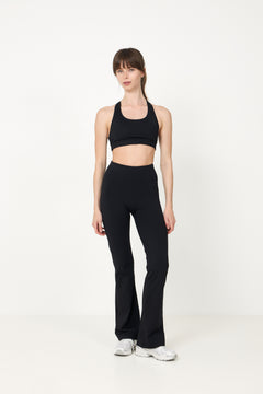 Flare High Waist Pant - Black