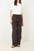 Sonar Linen Pants - Dark Brown