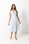 Hennie Midi Dress - Blue