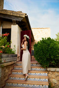 Amalie Maxi Linen Dress - Creme