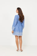 Runa Chambray Mini Dress - Blue