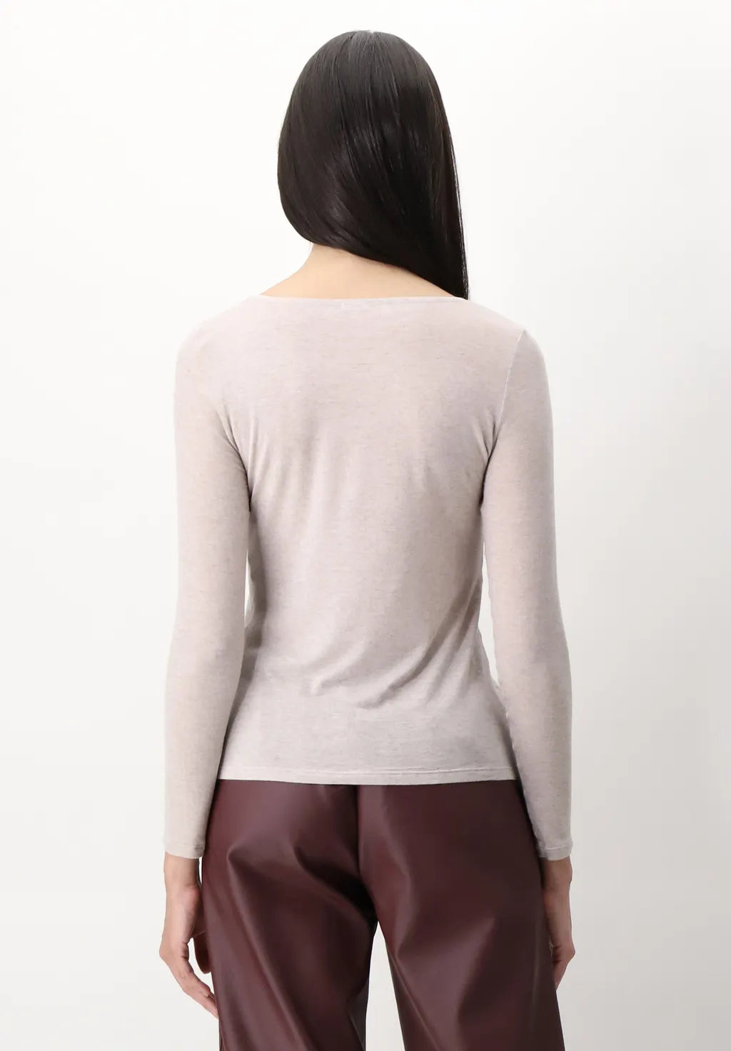 Perfect Line Cashmere Long Sleeve - Beige