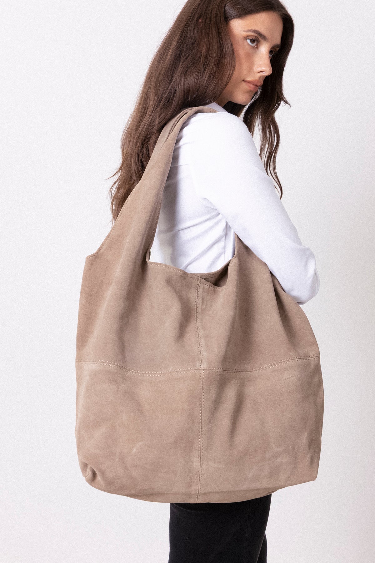 Suede Dalliea Bag - Adobe