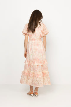 Nanni Maxi Emb Dress - Pink
