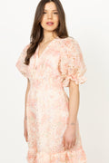 Nanni Maxi Emb Dress - Pink
