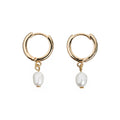 Pearl Necklace And Earrings Gift Set - Gold