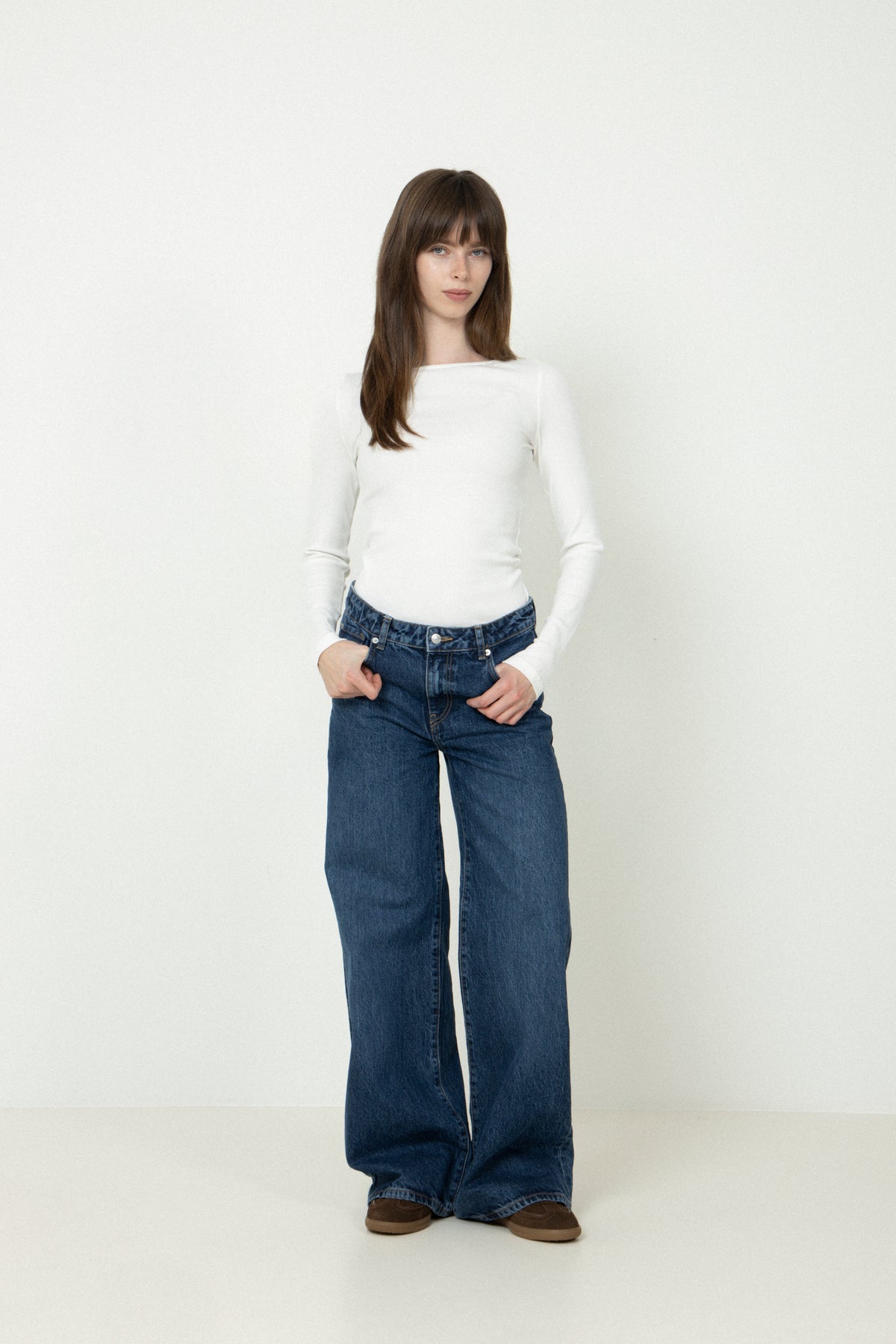 Petronella Rib Boatneck - Off-White
