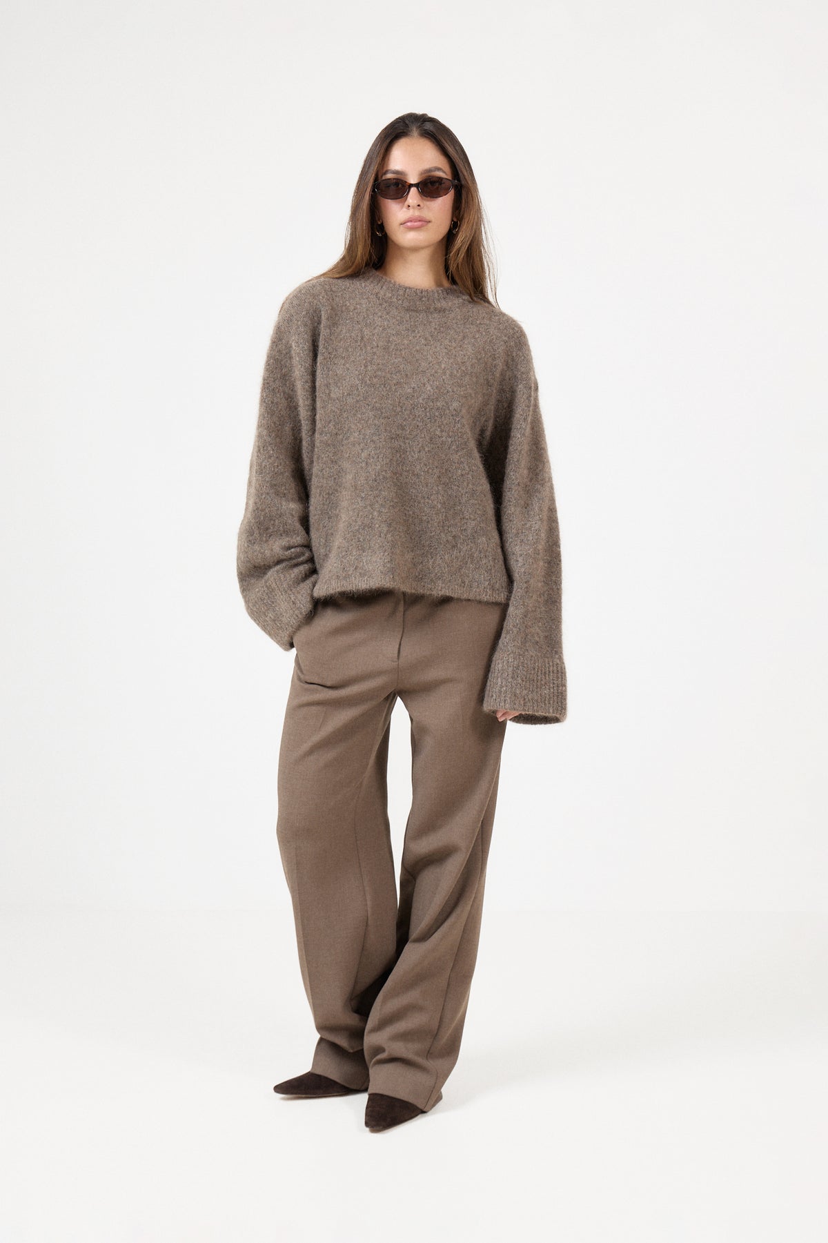 Niclas Short Sweater - Brown