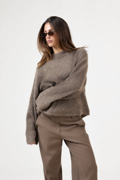 Niclas Short Sweater - Brown