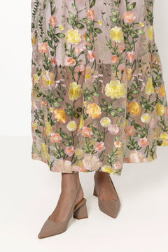 Biamaralyn Slingback Patent - Nougat