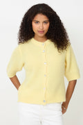 Kae Ss Knit Cardigan - Light Yellow