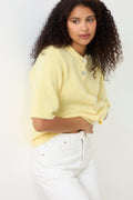Kae Ss Knit Cardigan - Light Yellow