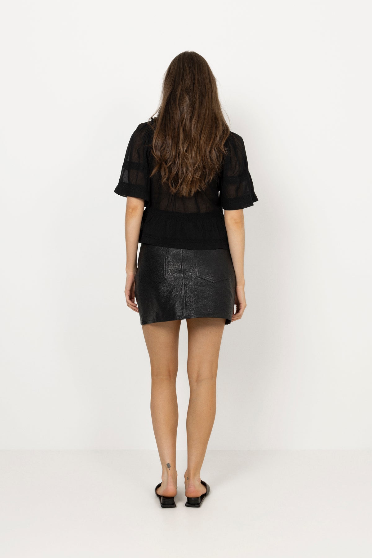 Evienne S Voile Top - Black
