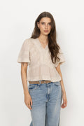 Evienne S Voile Top - Ivory