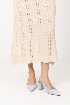 Biamaralyn Slingback Patent - Sky Blue