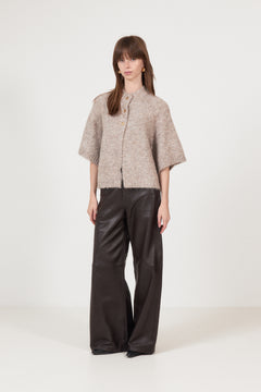 Benuta Fluffy Knit Cardigan - Beige Melange