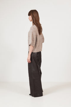 Benuta Fluffy Knit Cardigan - Beige Melange