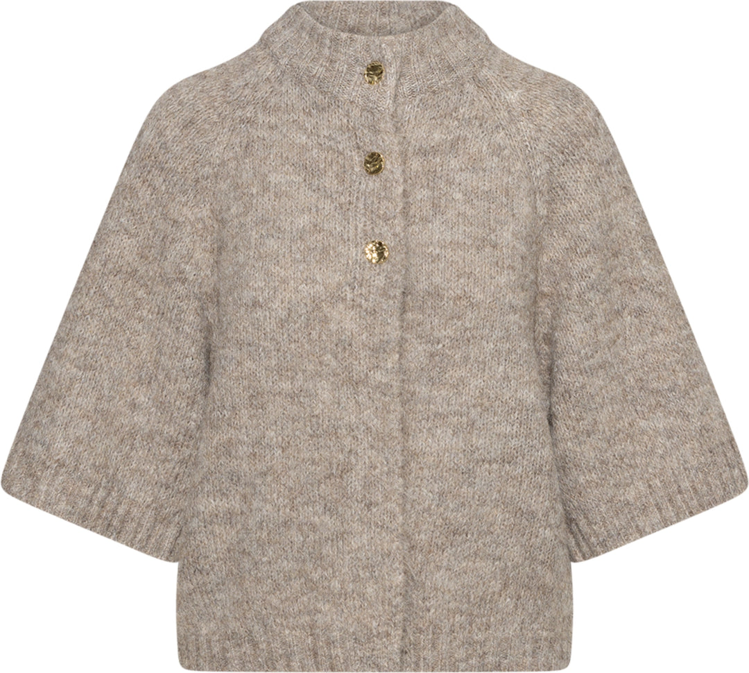 Benuta Fluffy Knit Cardigan - Beige Melange