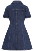 Denim Mini Dress - Blue