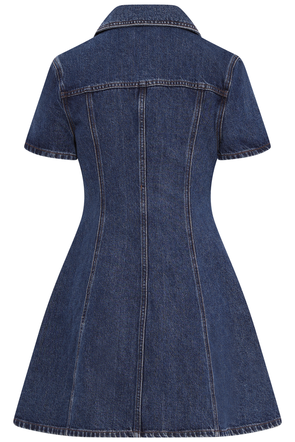 Denim Mini Dress - Blue