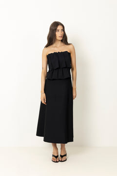 Sculpted Tube Dress - Black