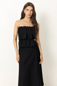 Sculpted Tube Dress - Black