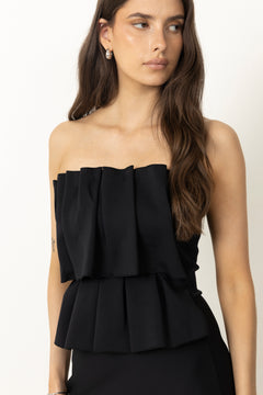 Sculpted Tube Dress - Black