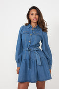 Vagna Denim Dress - Blue