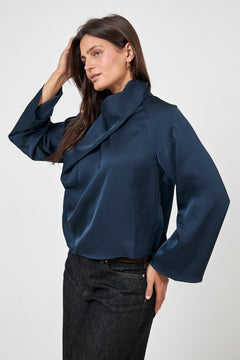 Cira Blouse - Dark Sapphire