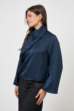 Cira Blouse - Dark Sapphire