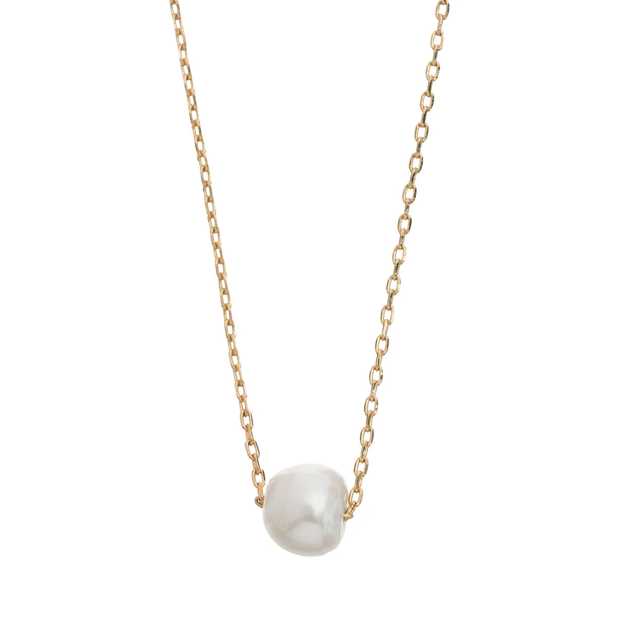 Pearl Necklace And Earrings Gift Set - Gold