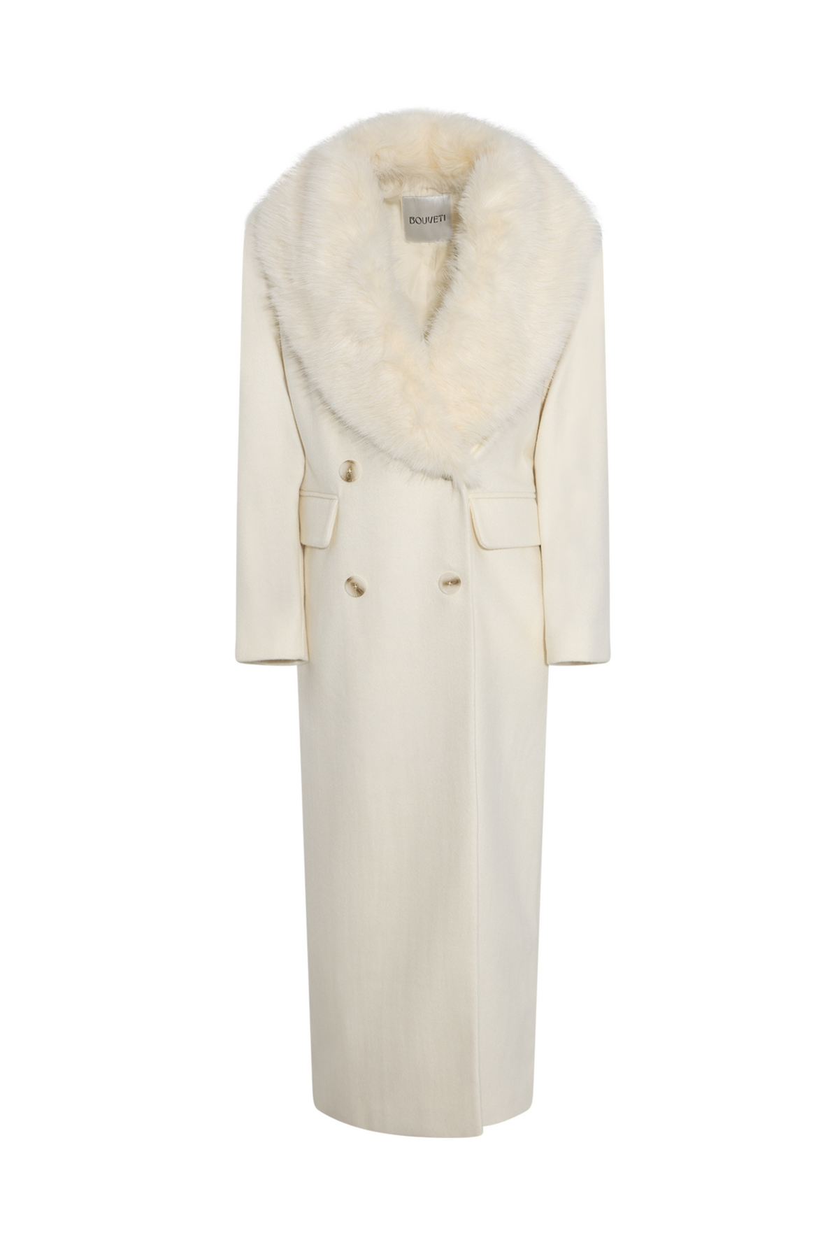 Isabella Wool Maxi Coat - Creme